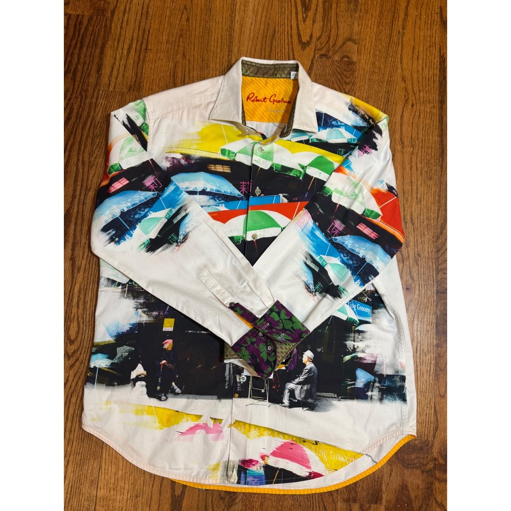 Robert Graham Limited Edition Mens Classic Fit Travail Button down Shirt.